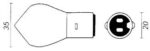 Lamp 6V-25/25W BA20D