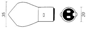 Lamp 6V-25/25W BA20D