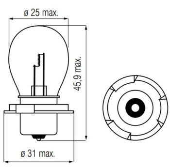 Lamp 6V-25W P26S