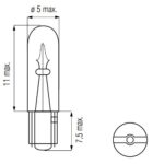 Lamp 12V-1.2W WEDGE-T5