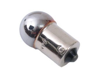 Lamp 12V-10W BA15S  Chroom (Mirror)