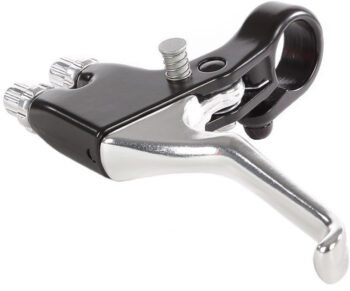 Remgreep links Mirage dubbele kabel - zwart/zilver (bulkverpakking)