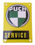 Emaille Plaat 14*10cm Puch Servce