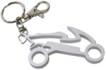 Sleutelhanger Edge 'Scooter' - geanodiseerd zilver