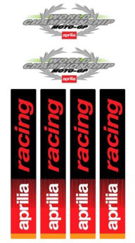Stickerset Aprilia world champion 135x277mm