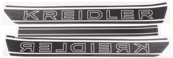 Stickerset Kreidler tank link/ rechts zwart-wit