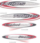 Stickerset Tomos standaard