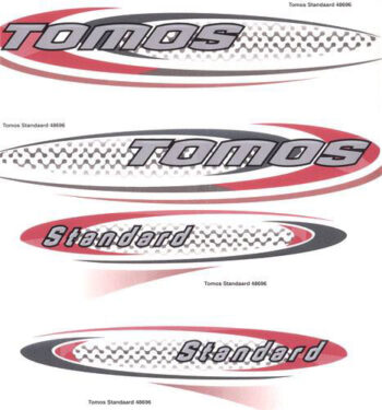 Stickerset Tomos standaard